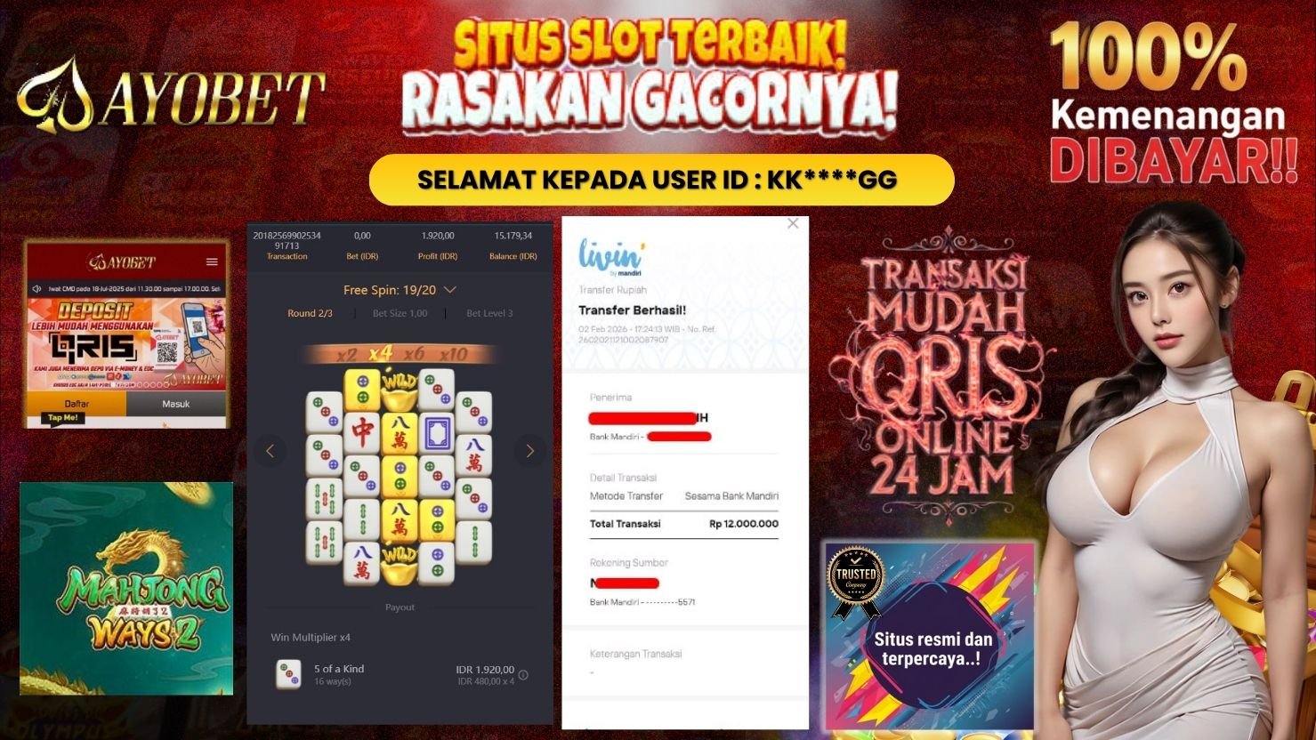 AYOBET JACKPOT SLOT MAHJONG WAYS 2